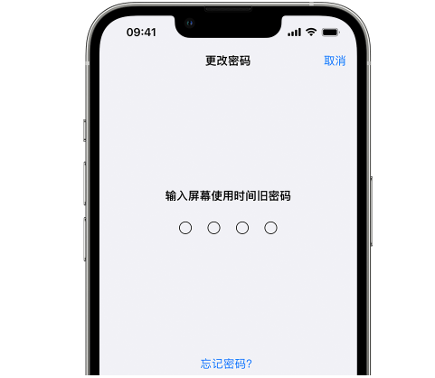 竟陵街道iPhone屏幕维修分享iPhone屏幕使用时间密码忘记了怎么办 