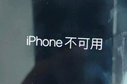 竟陵街道苹果服务网点分享锁屏界面显示“iPhone 不可用”如何解决 